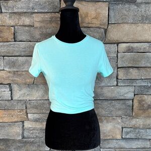 WILD FABLE - Robins Egg Cropped Top